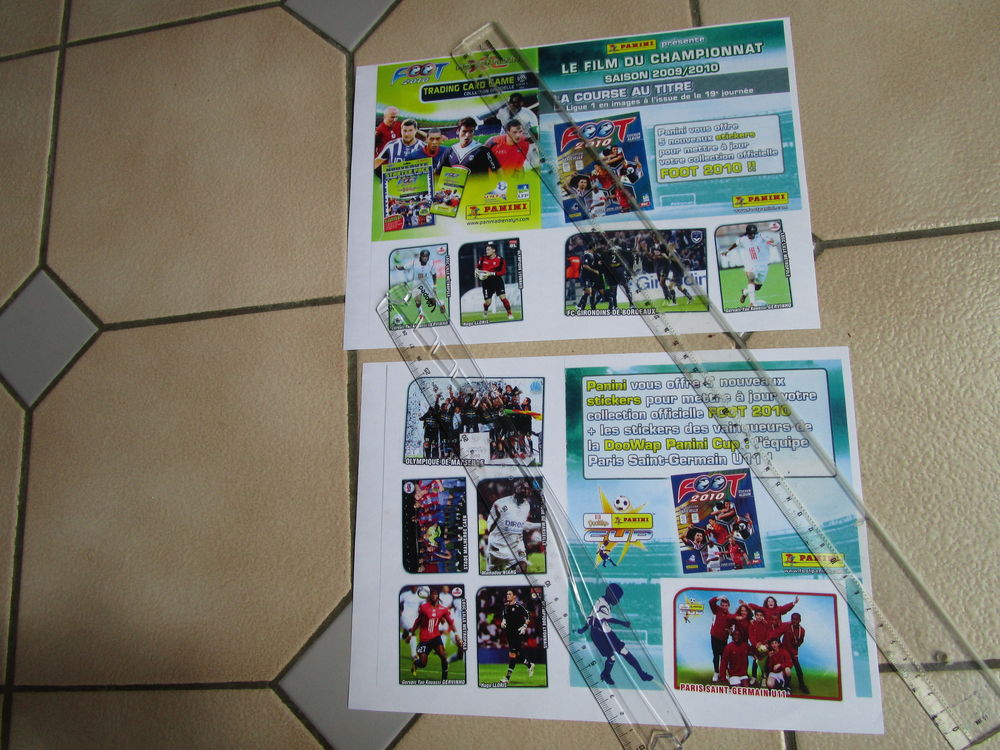 VIEILLES VIGNETTES PANINI 2009/2010"LE FILM DU CHAMPIONNAT" 