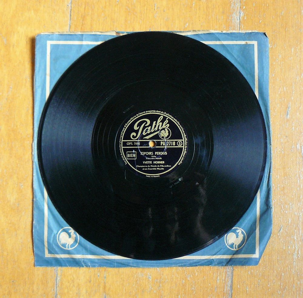 Yvette HORNER : Aubade d'oiseaux / Espoirs perduS - 78 tours CD et vinyles