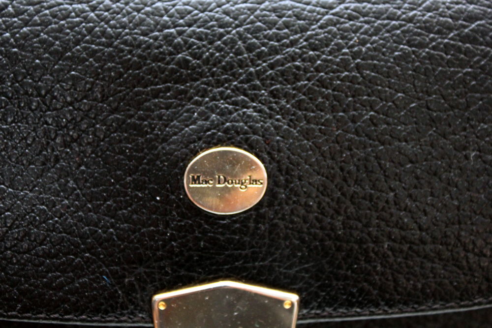 Sac cartable cuir noir MAC DOUGLAS Maroquinerie