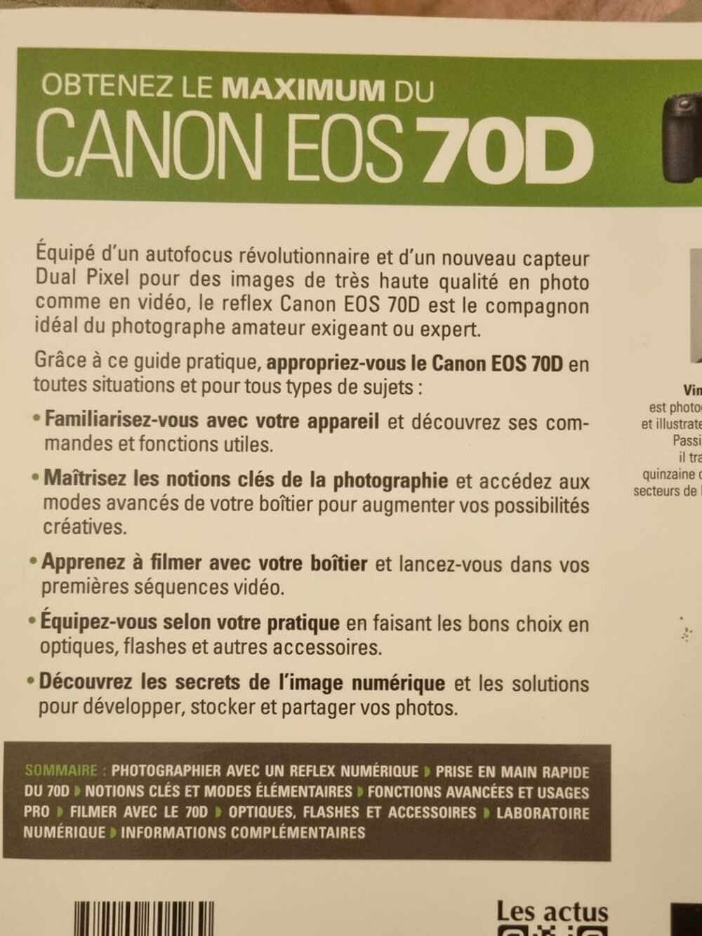 Livre obtenir le meilleur du 70D Livres et BD
