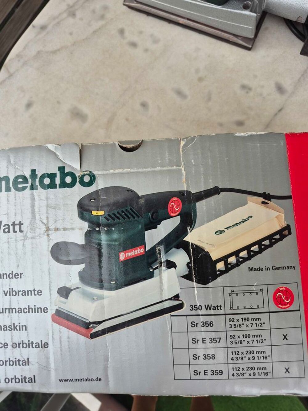 ponceuse vibrante METABO allemand Bricolage
