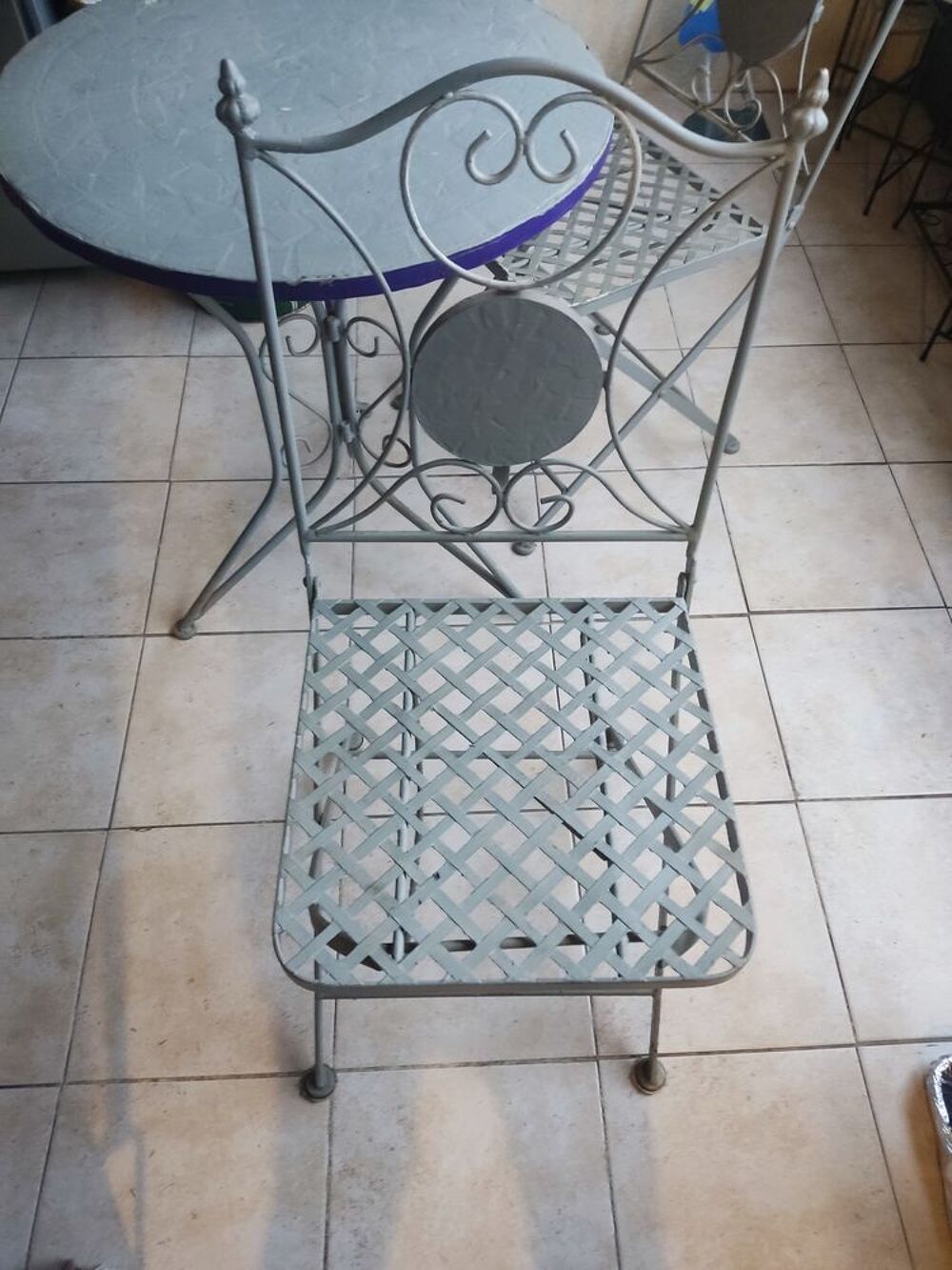 Table en fer forg&eacute; Meubles