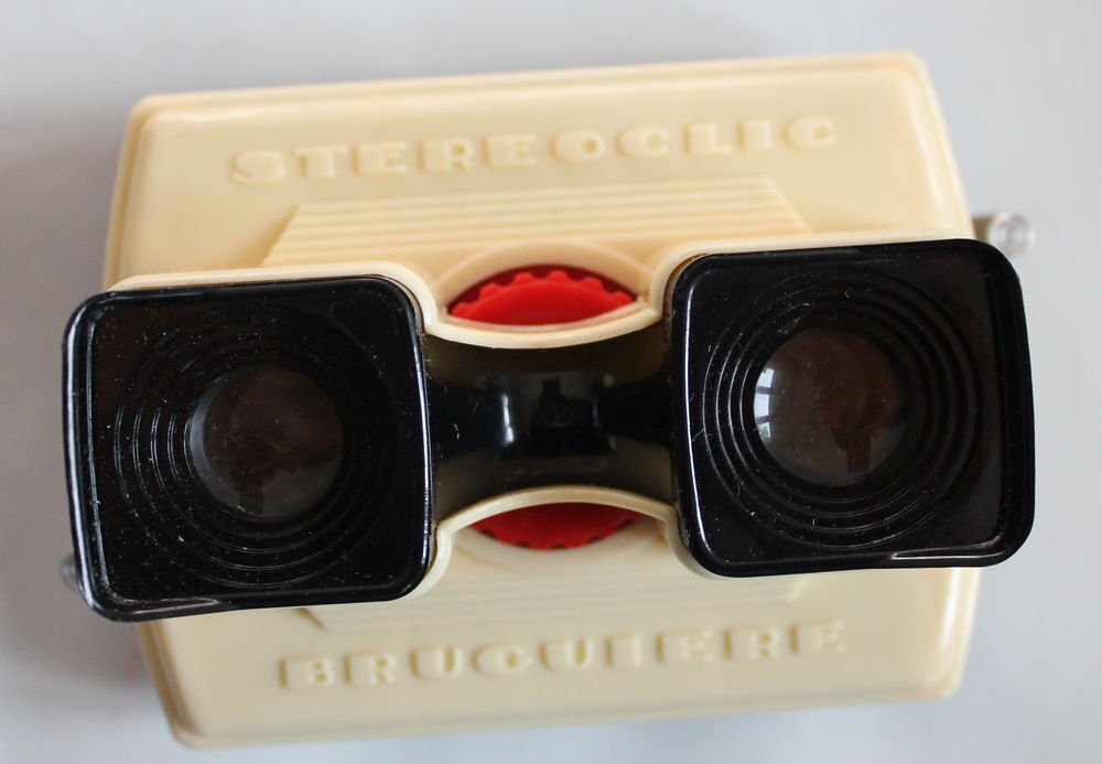 St&eacute;r&eacute;oclic "Brugui&egrave;re "Visionneuse 3D Beige,Noir et cartes 3 