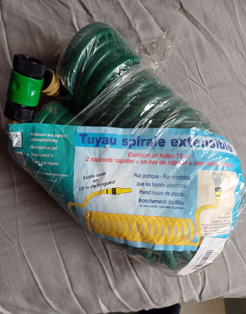 Tuyau d'arrosage spirale extensible 15 m 25 Tours (37)