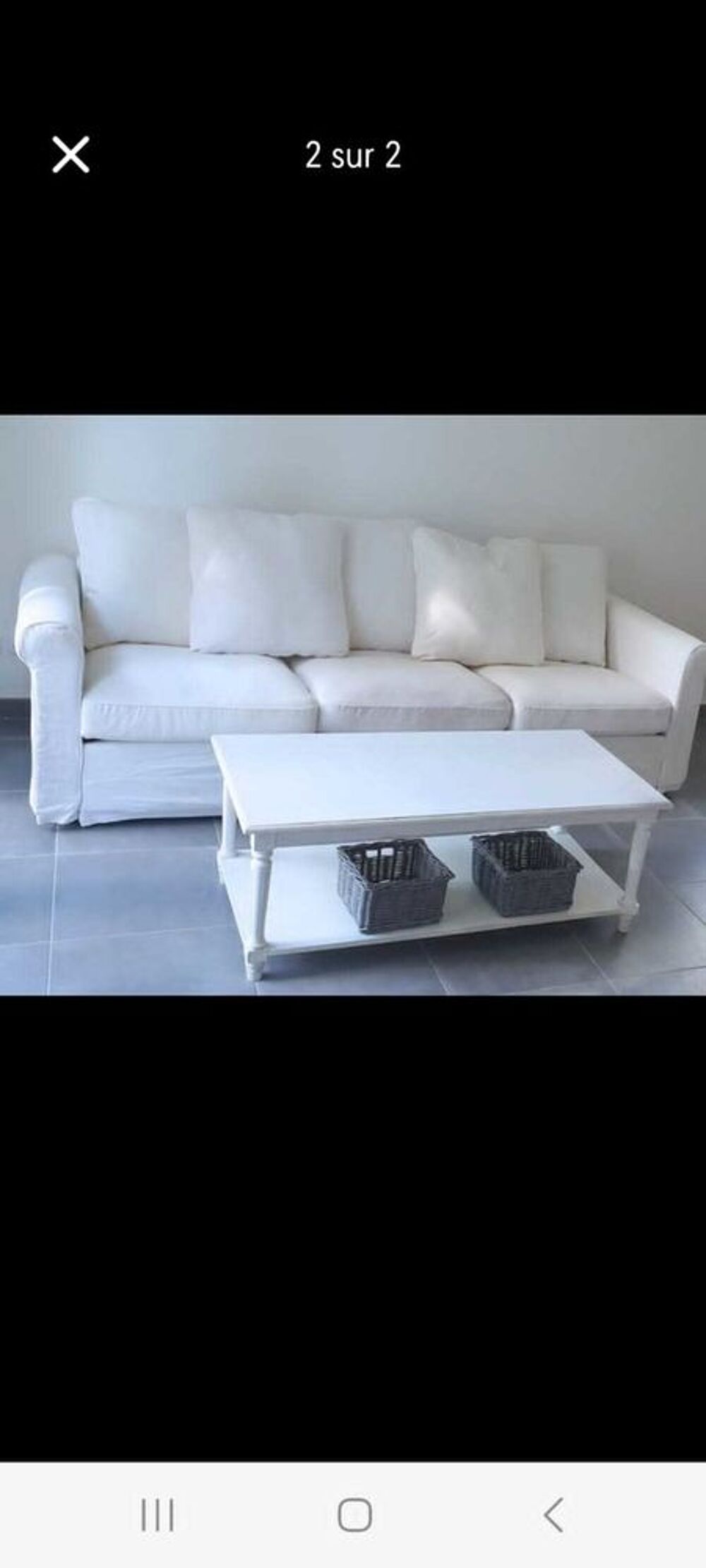canap&eacute; fixe 3places Meubles