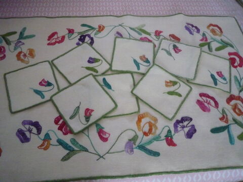 Chemin de table + S/Verre. 5 Roncq (59)