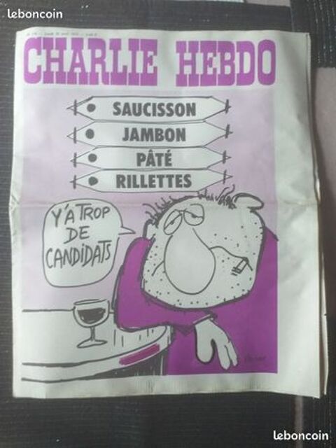 JOURNAL CHARLIE HEBDO ANNEE 1974 3 Chaumont (52)
