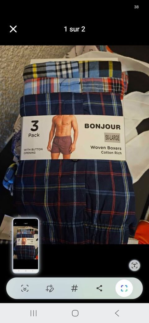 Boxers coton a
carreaux Alixan (26)