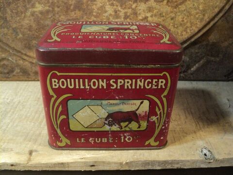 Ancienne Boite Publicitaire Bouillon Springer  35 Loches (37)