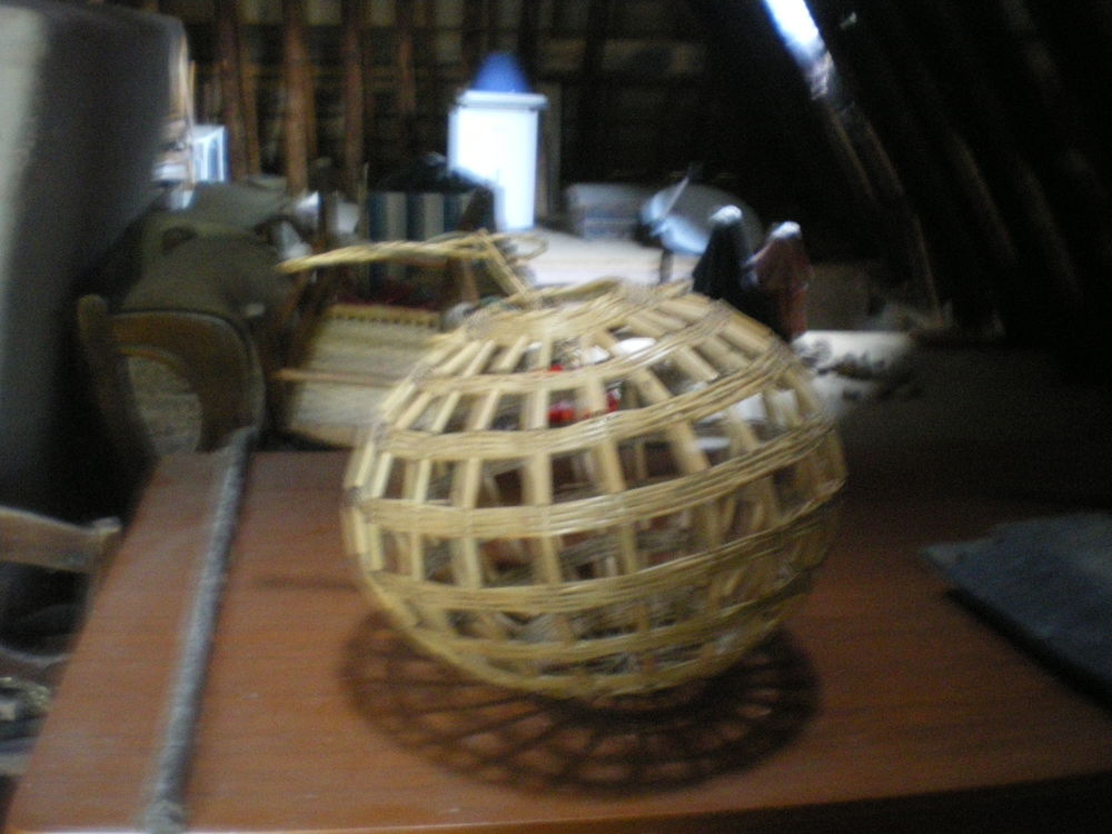 lustre en rotin Bricolage