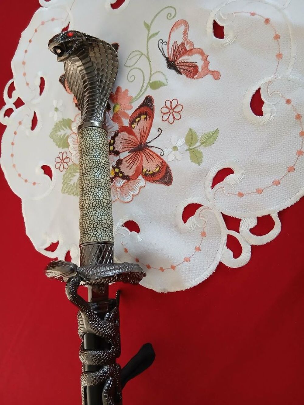  Joli Katana d&eacute;coration cobra dans &eacute;tui N&deg; 1466 Décoration