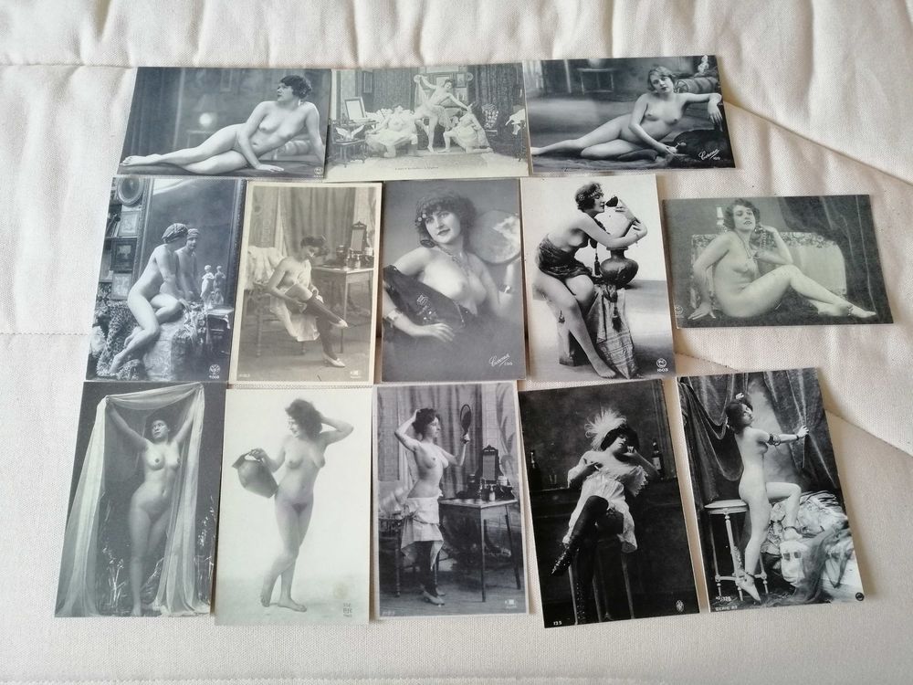 Cartes postales d'autrefois ( les nus Ann&eacute;e 1900 ) Photos/Video/TV