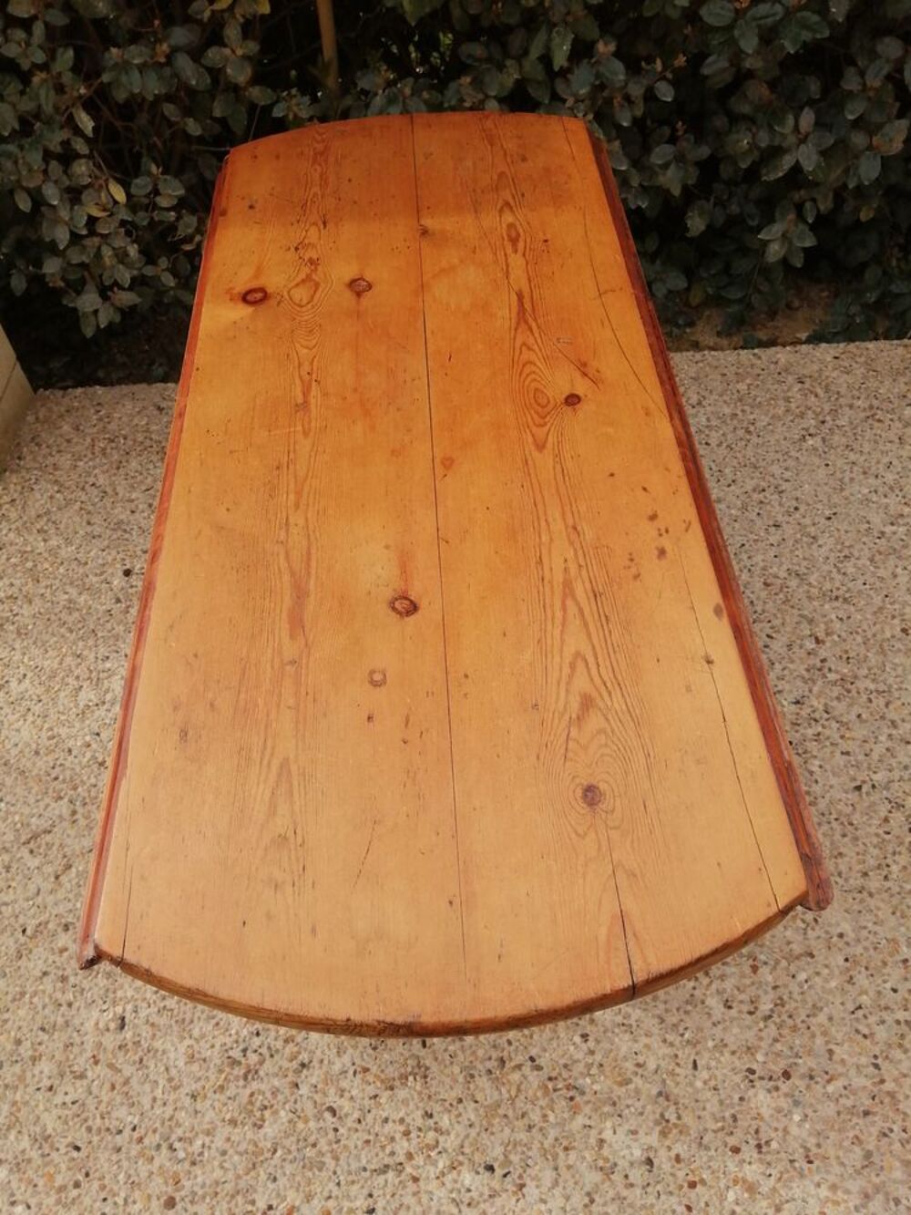 Table ovale en bois ancienne transformable Meubles