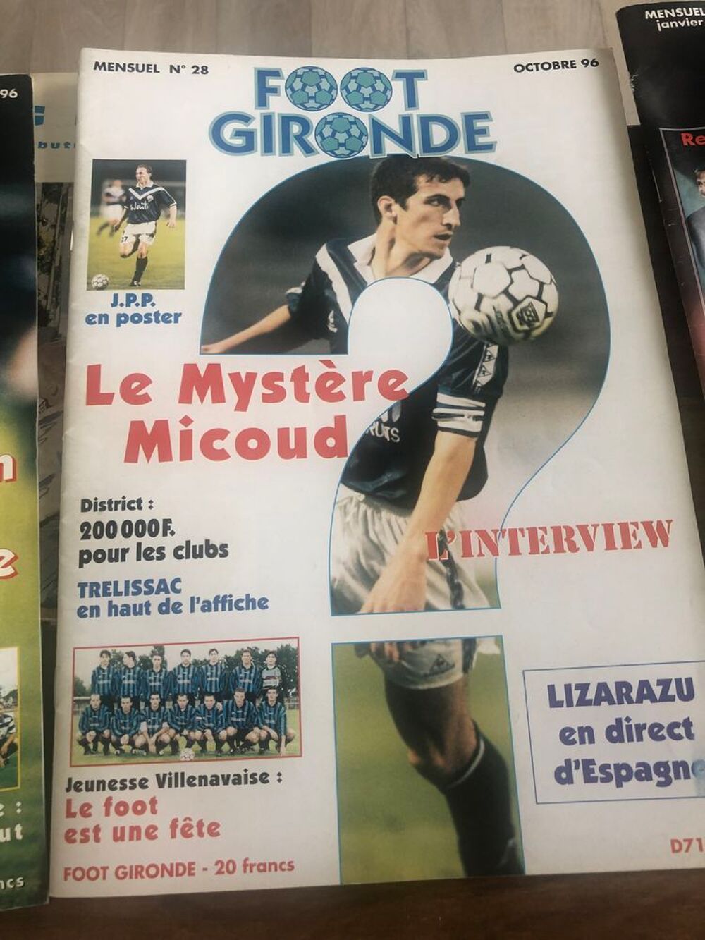 magazines de foot 09 et 10/ 1996- 01/1999 Livres et BD