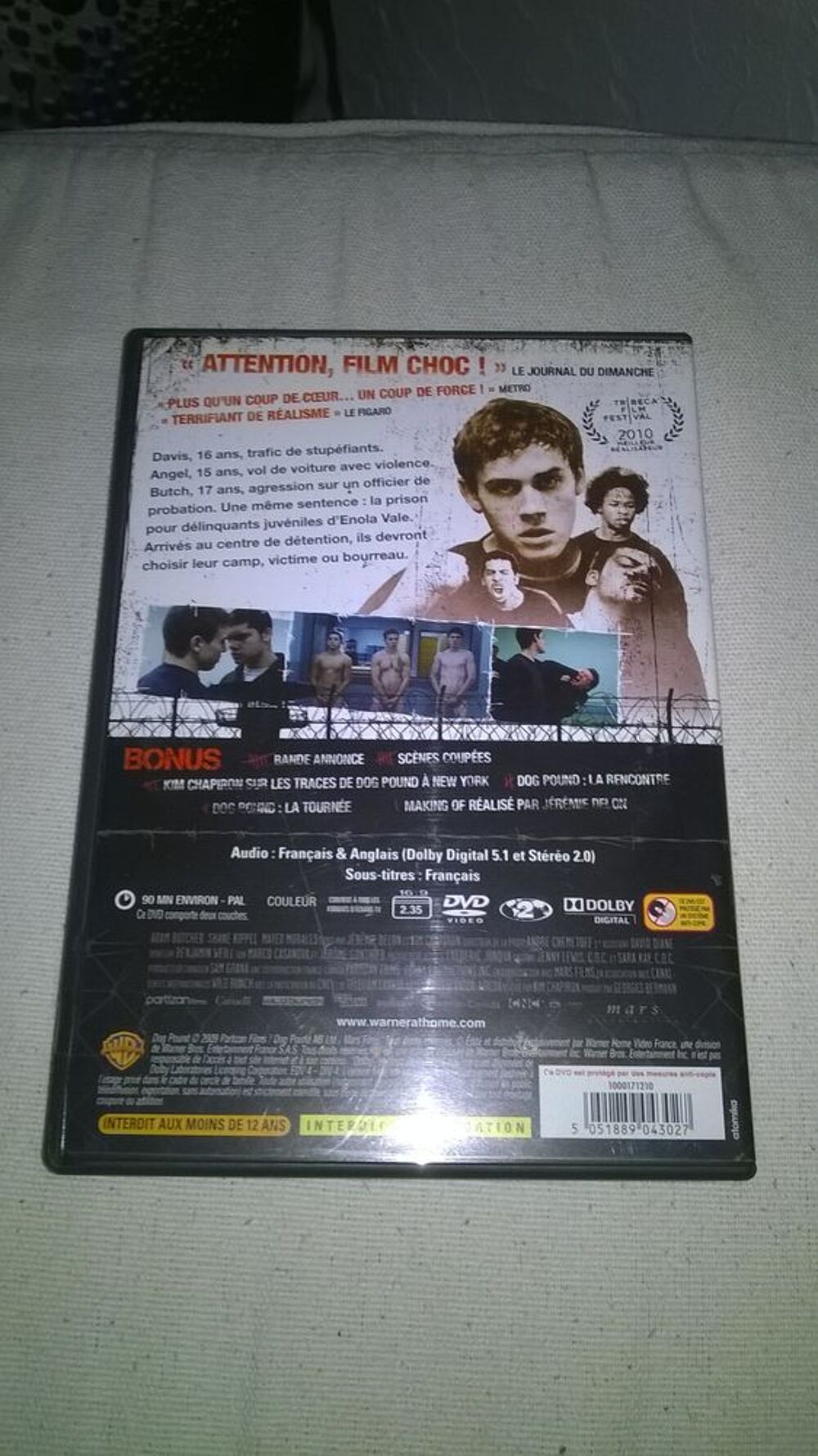 DVD Dog Pound
Adam Butcher Shane Kippel Mateo Morales Slim DVD et blu-ray