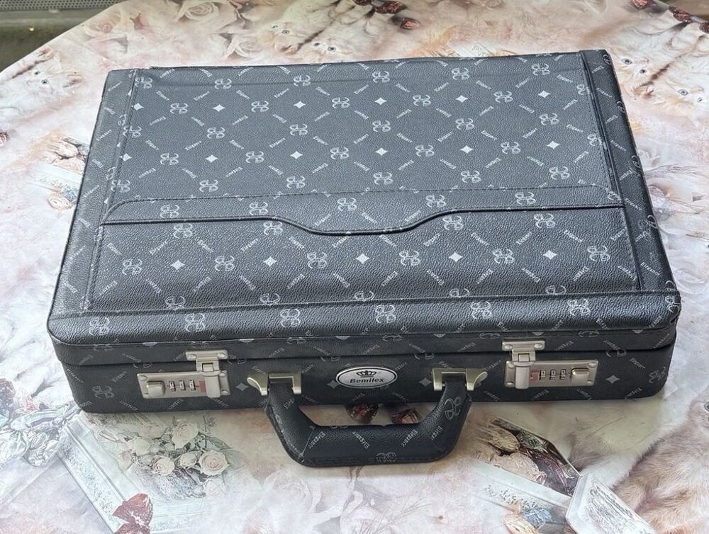 Bemilex set couteaux inox noir/ argent&eacute; avec &eacute;tui Cuisine