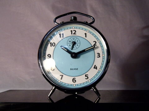 Rveil mcanique vintage SILVOZ pendule horloge 20 Dunkerque (59)