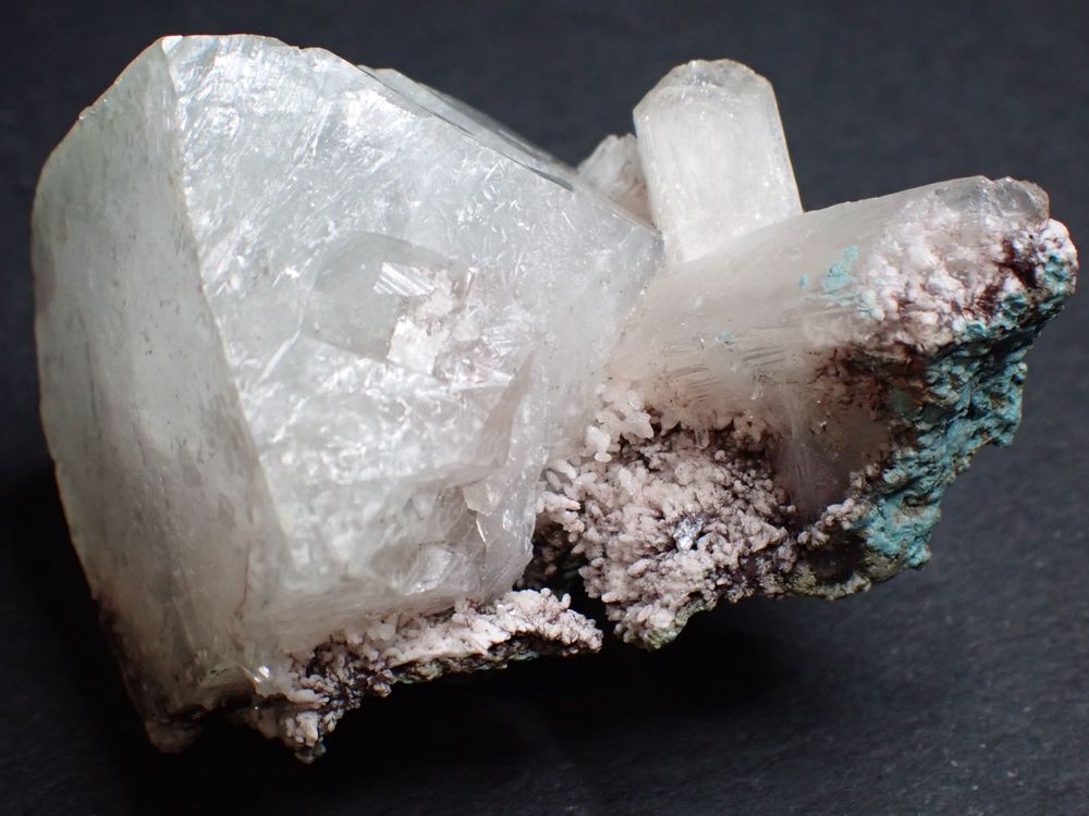 Cristal d'Apophyllite + Stilbite Inde 44gr 44 x 35 x 34 mm 