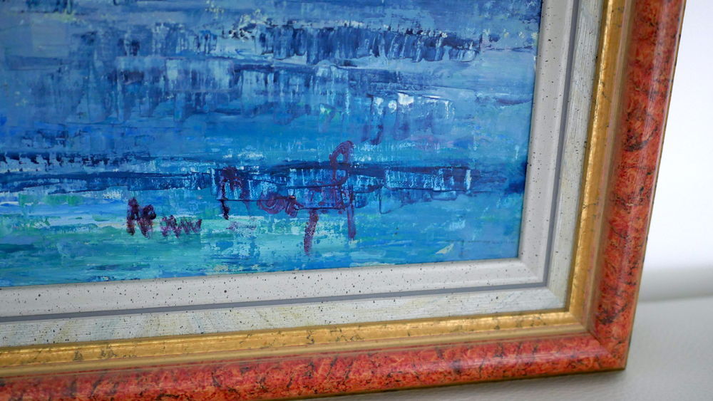TABLEAU MARINE SUR TOILE Décoration