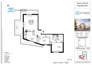  Appartement � vendre 4 pi�ces 79 m�