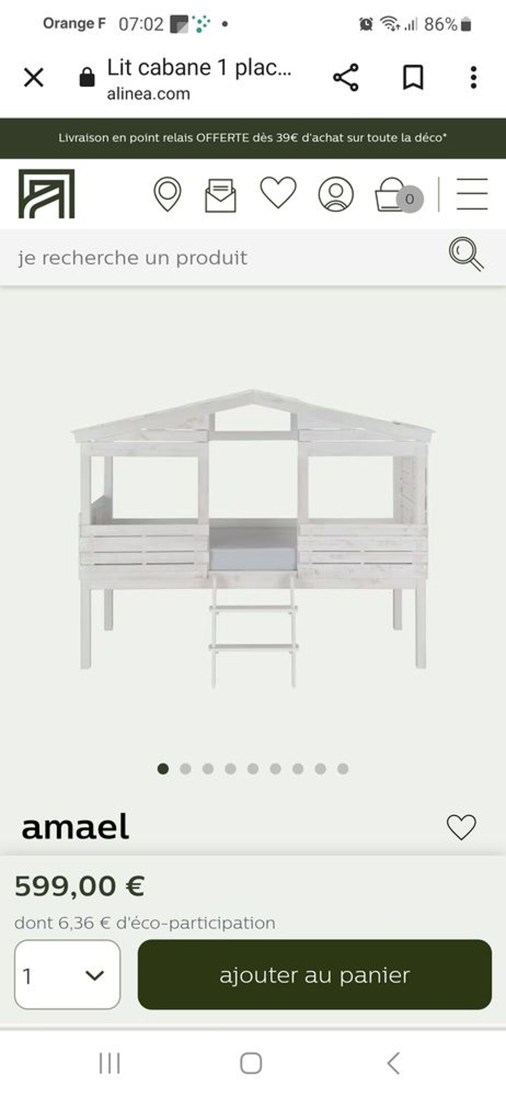 Lit cabane woody wood Meubles