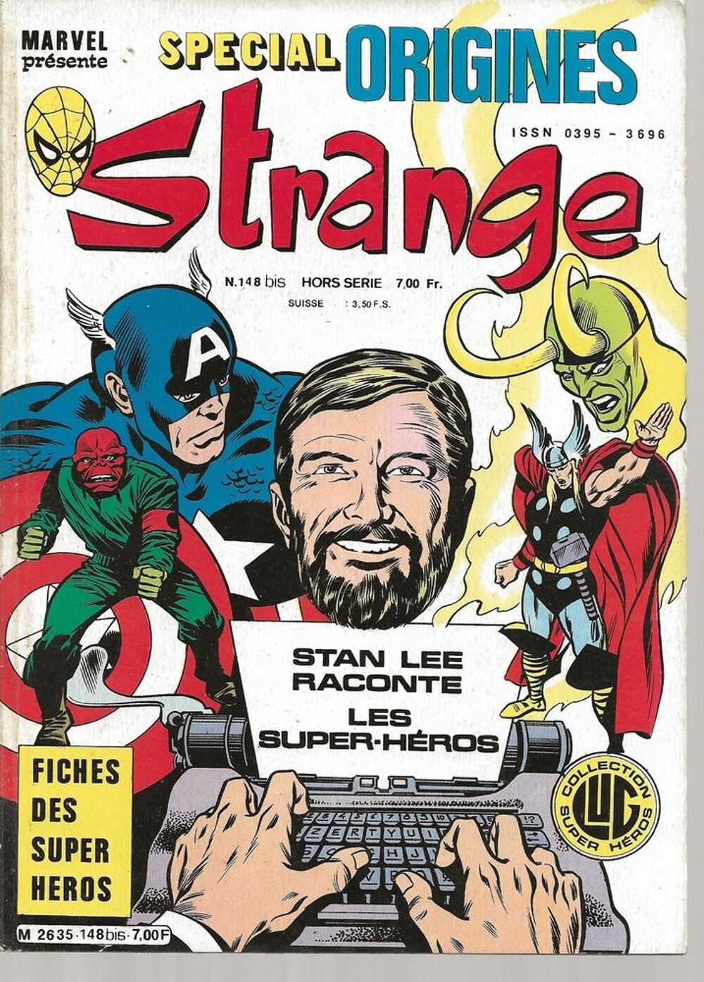 COMICS - SPECIAL ORIGINES STRANGE N&deg; 148 bis - LUG Livres et BD
