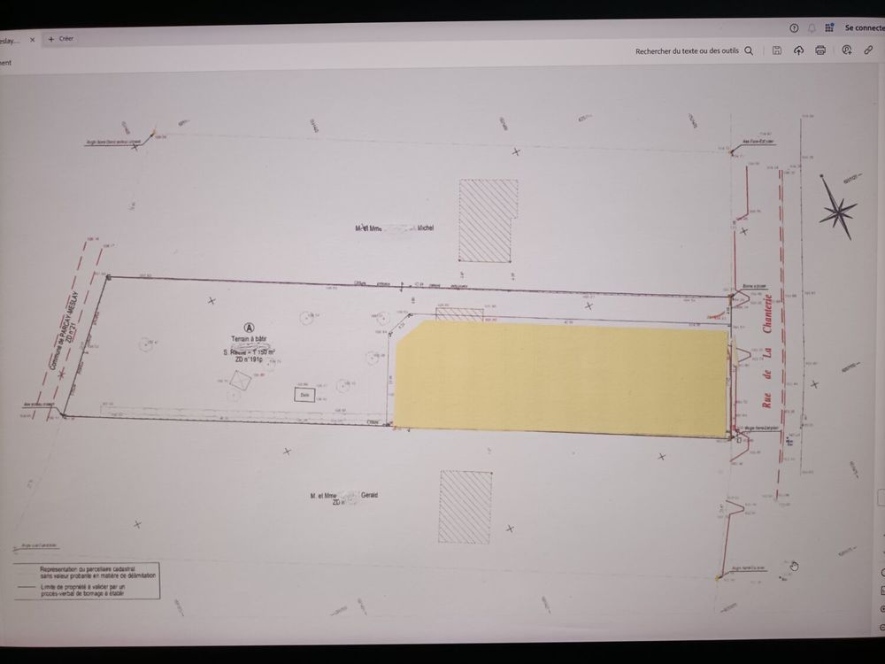 Vente Terrain Terrain de 1142 m2 en zone résidentiel Parçay-meslay