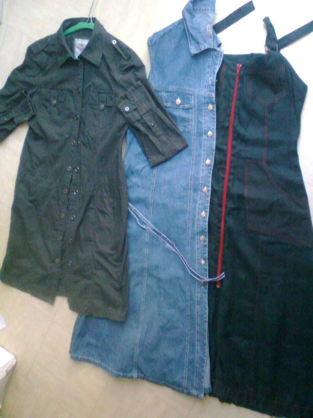 2 robes longues jean - 1 robe tunique 40/42 - zoe Vêtements