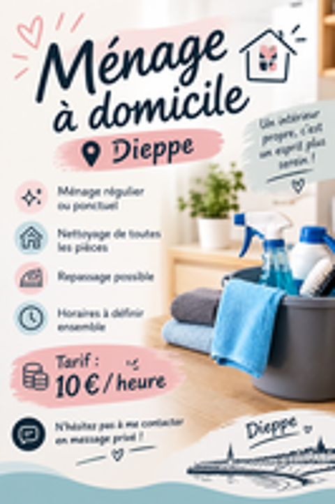   ? Ménage à domicile ? Dieppe 