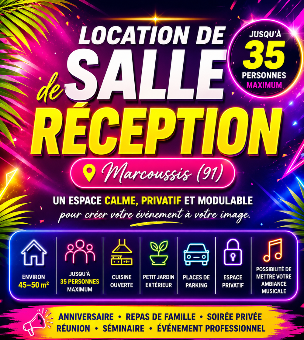   salle de réception pas chère  