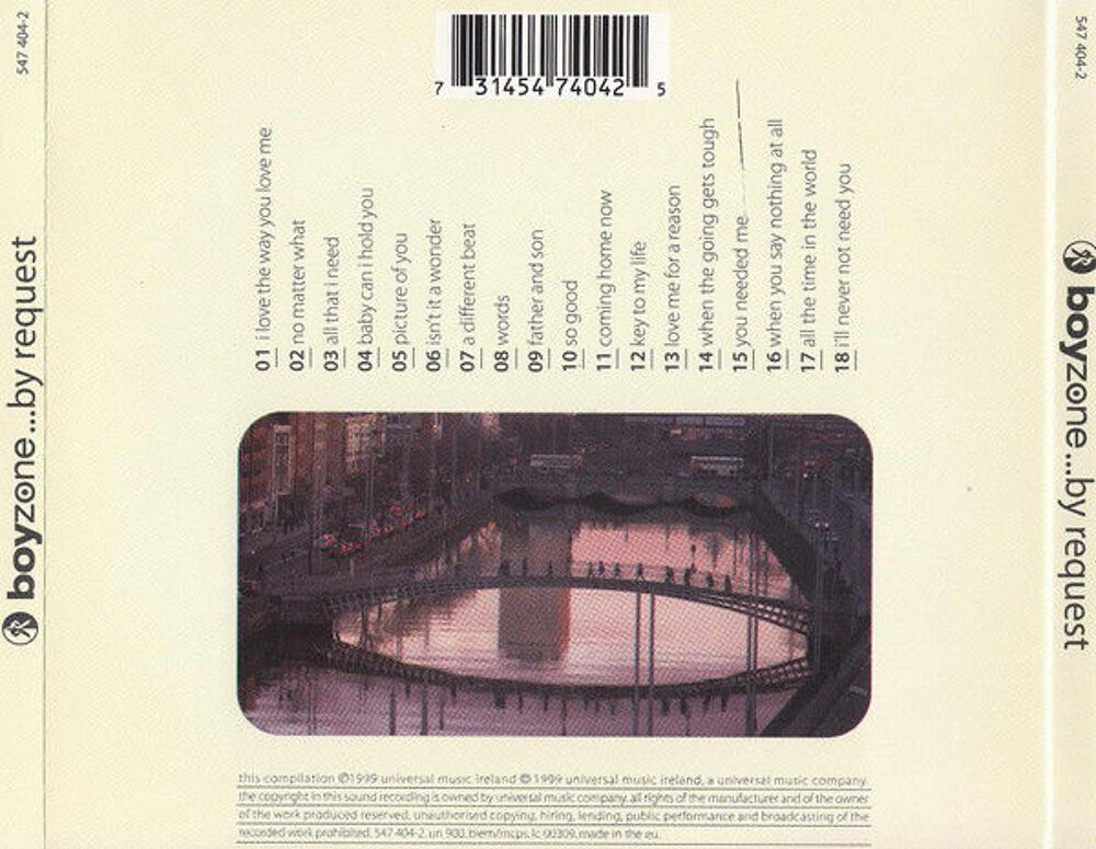 cd Boyzone ?? ...By Request (etat neuf) CD et vinyles