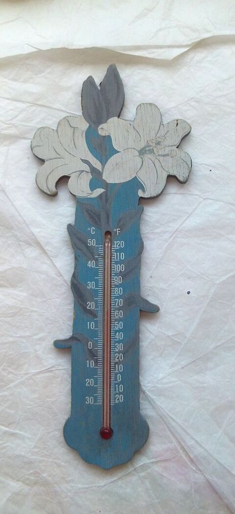 Thermom�tre sur bois peint artisanal 4 Villeurbanne (69)
