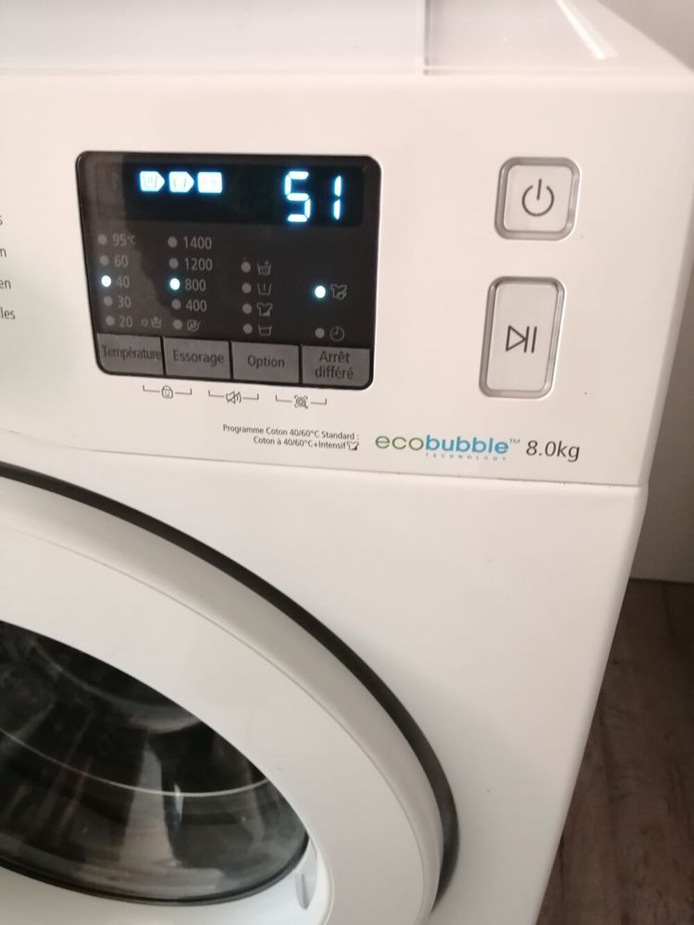 Lave linge Samsung Electroménager