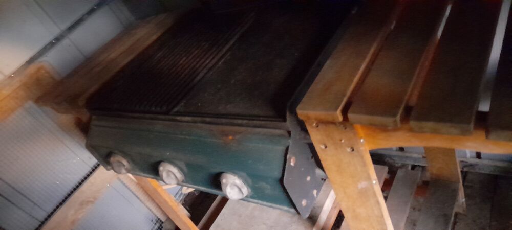 Barbecue &agrave; gaz sur roues en &eacute;tat Jardin