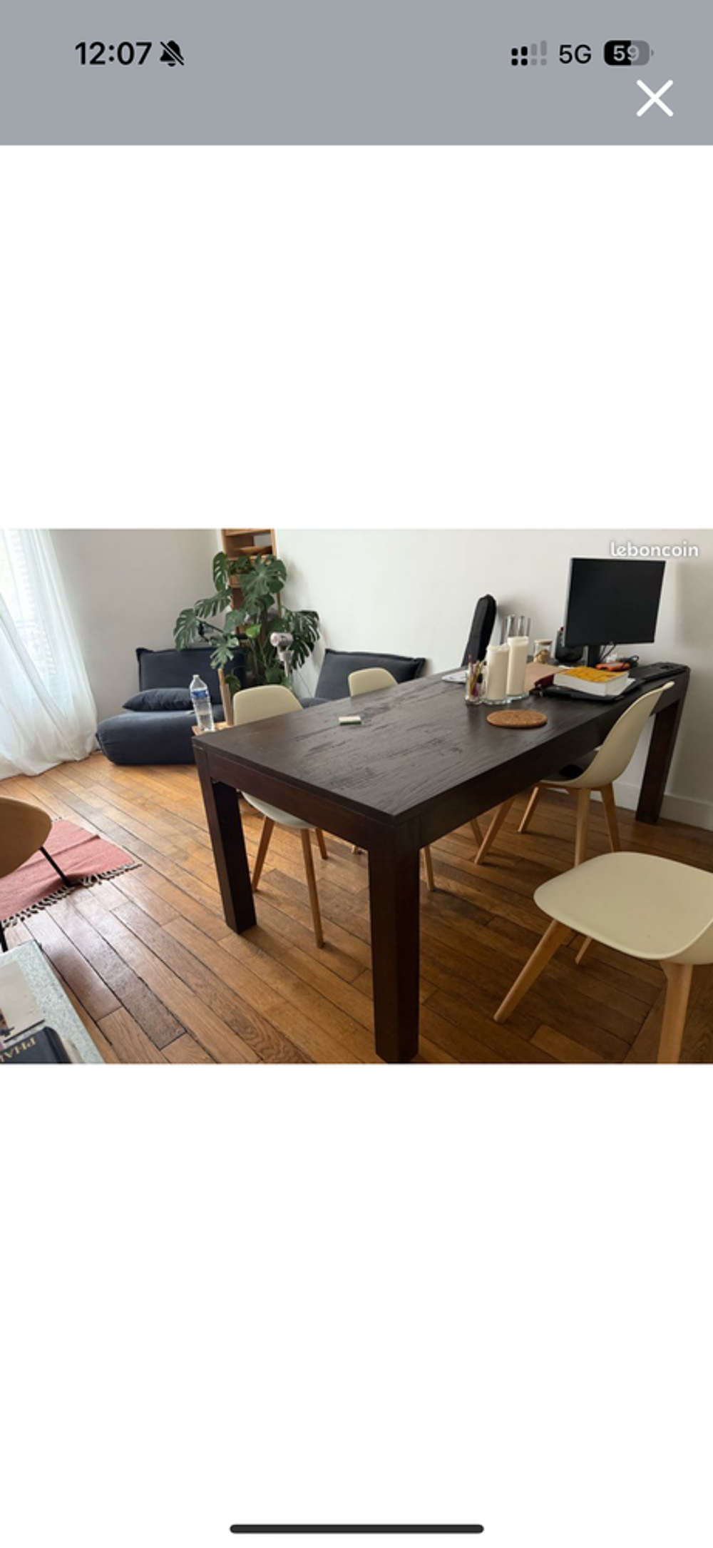 Table salle a manger 8 pers bois massif Meubles