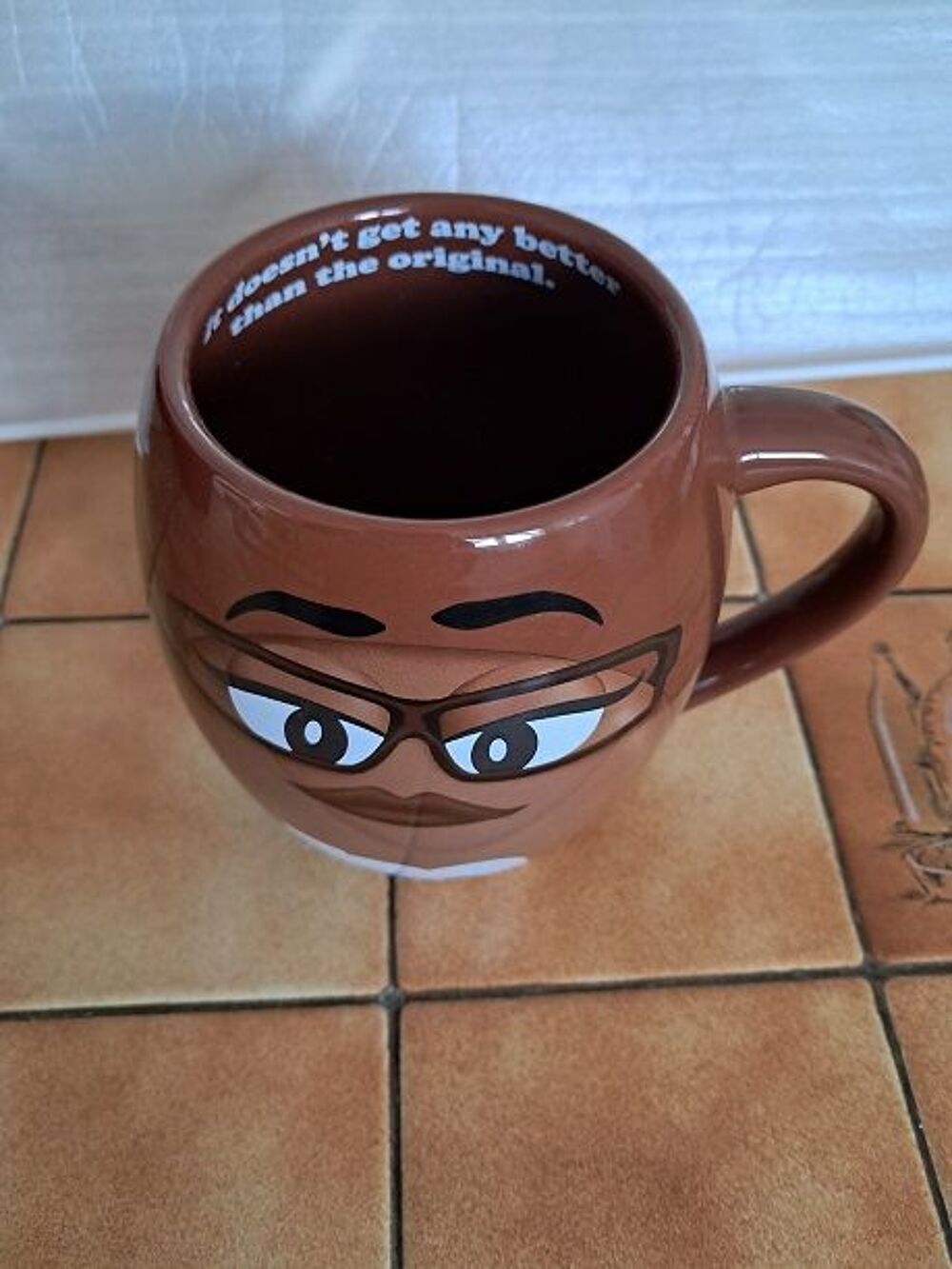 Mug M&amp;M's Brun US marque pub TV collection chocolat kinder 