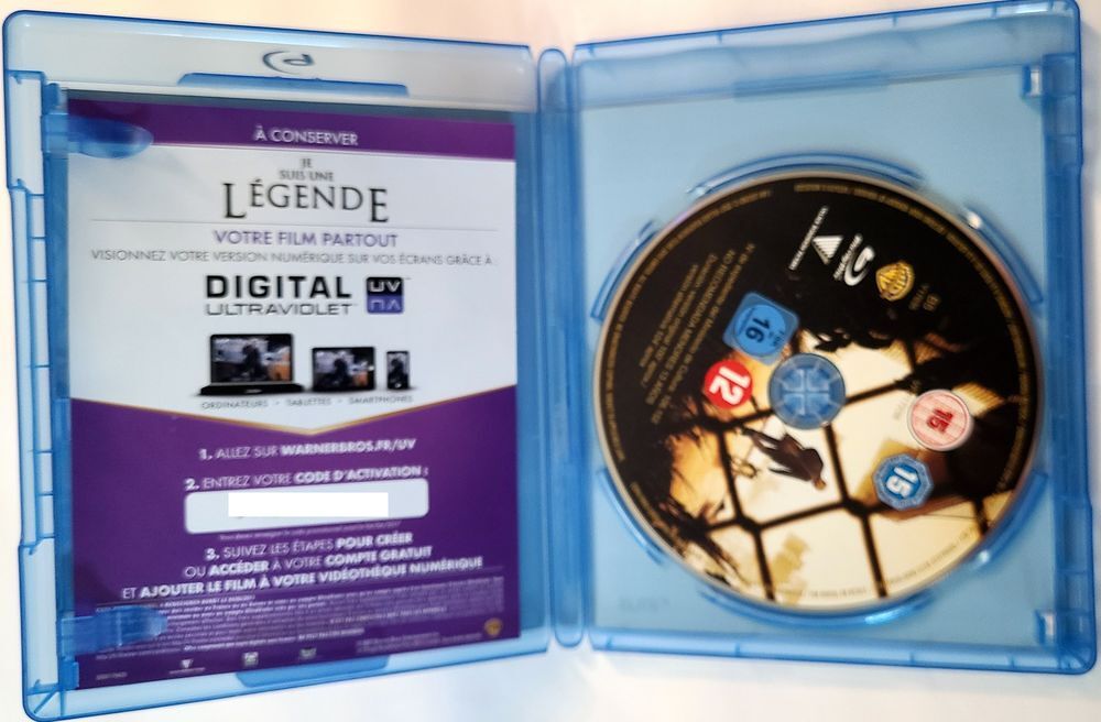 Bluray Je suis une l&eacute;gende DVD et blu-ray