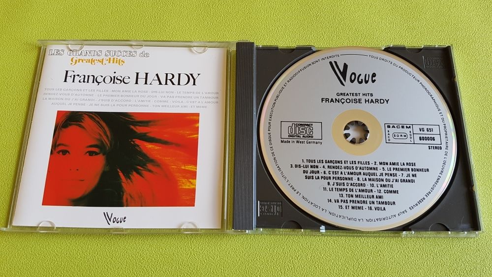 FRAN&Ccedil;OISE HARDY CD et vinyles