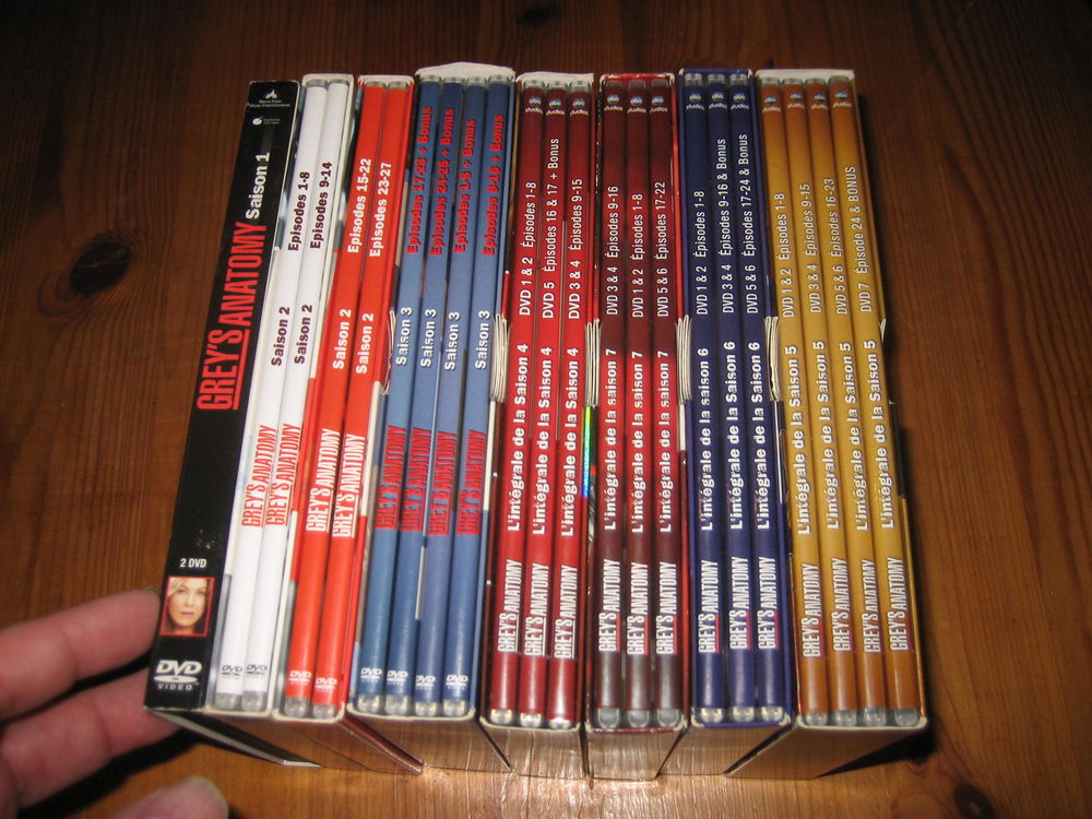 lot dvd GREY'S ANATOMY SAISON 1 A 7 complet 8 coffrets 41 dvd DVD et blu-ray