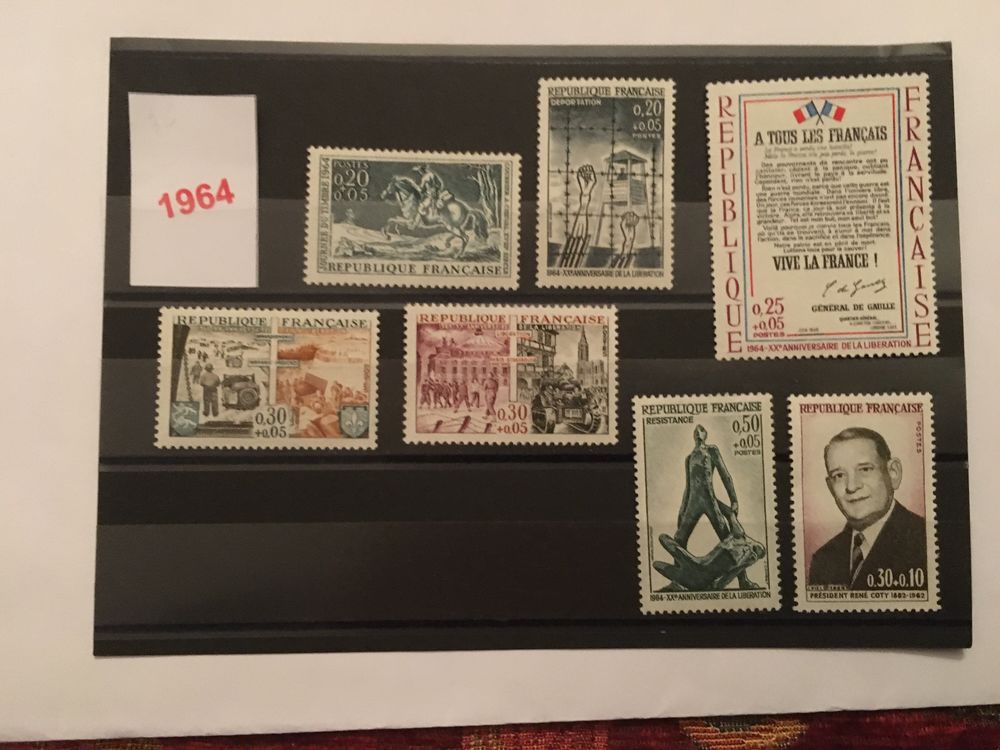 Timbres de collection de France ** Neufs 1964 