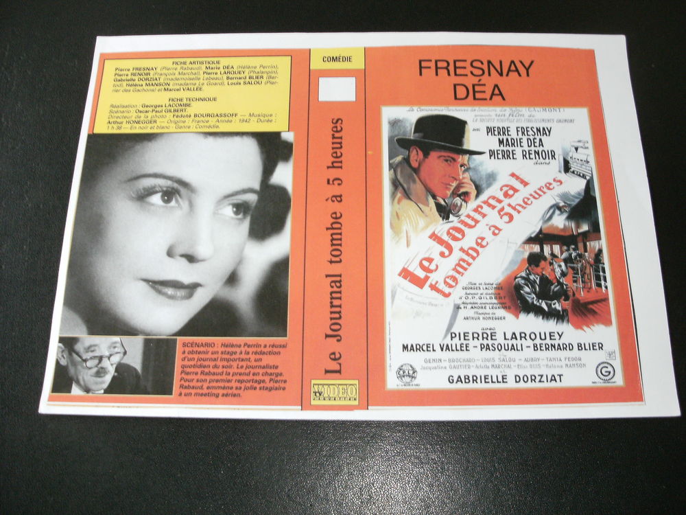 Film : " Le journal tombe a cinq heures " DVD et blu-ray