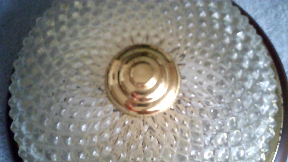 plafonnier metal verre Décoration