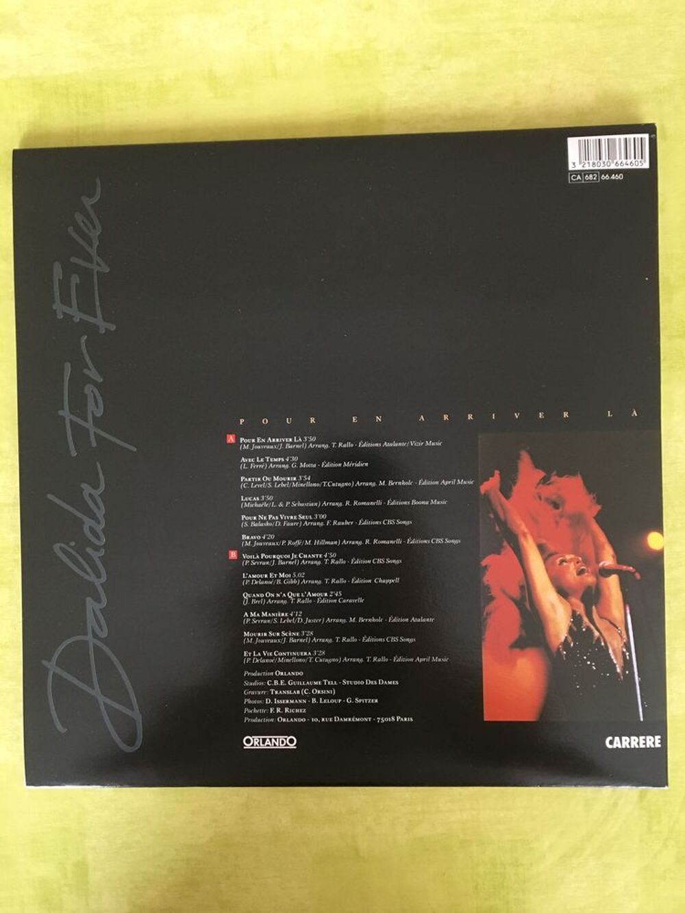 33t 66 460 Pour en arriver l&agrave; DALIDA 1987 CD et vinyles