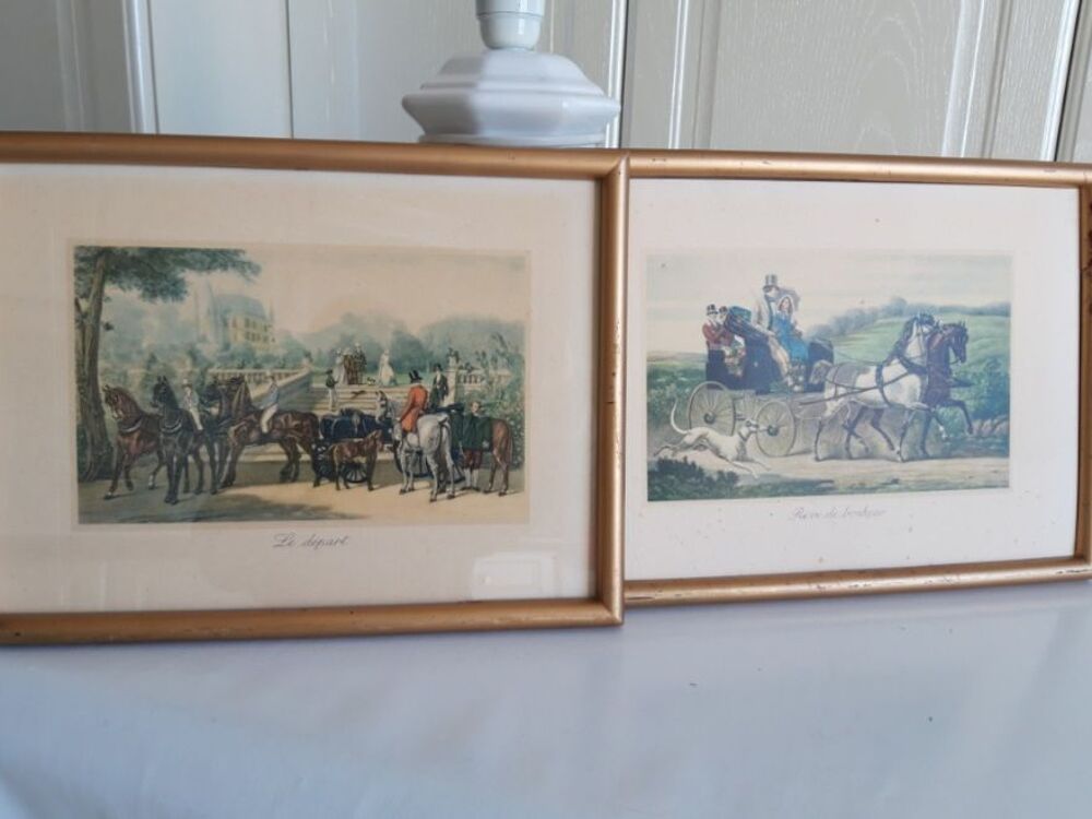R&ecirc;ve de Bonheur et Le D&eacute;part (2 tableaux de d&eacute;coration) Décoration