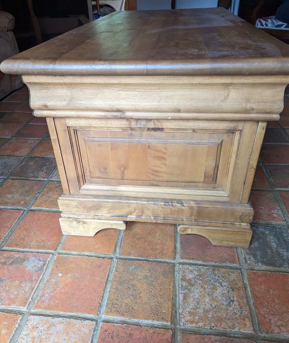 ensemble meuble de t&eacute;l&eacute;vision et table basse bois mass Meubles