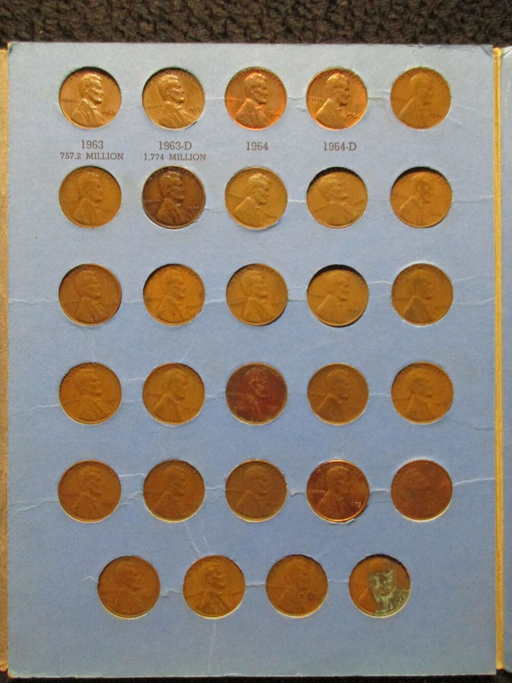 Album Collection 1 Cent Lincoln Avec Pcs Rare 