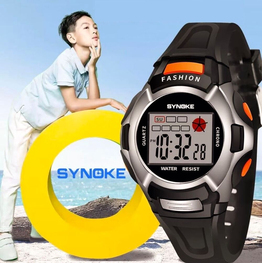 NEUF. MONTRE pour enfant. Alarme, date, Led. Bijoux et montres
