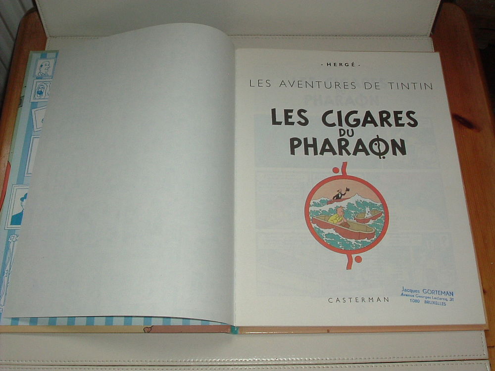 BD Tintin " Les Cigares du Pharaons " dos bleu Livres et BD