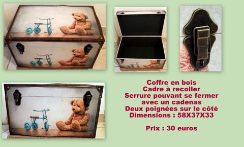 Coffre  jouet en bois 30 La Meignanne (49)
