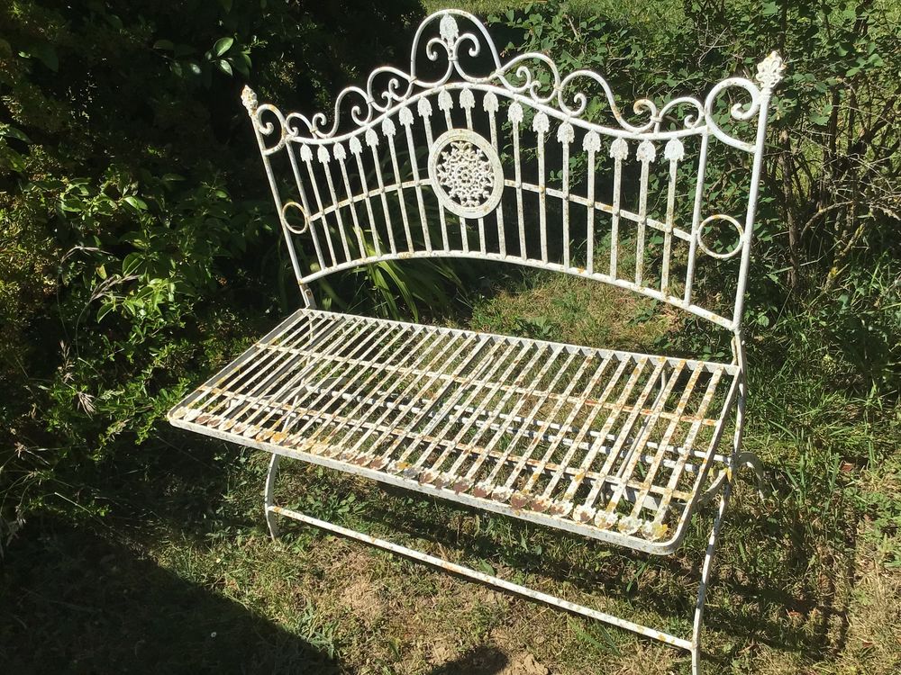 Banc pliant fer ancien romantique
Jardin